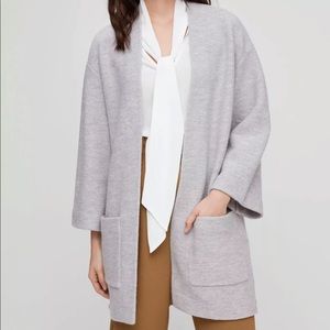 NWT Aritzia Wilfred merino wool heather light grey sweater XS